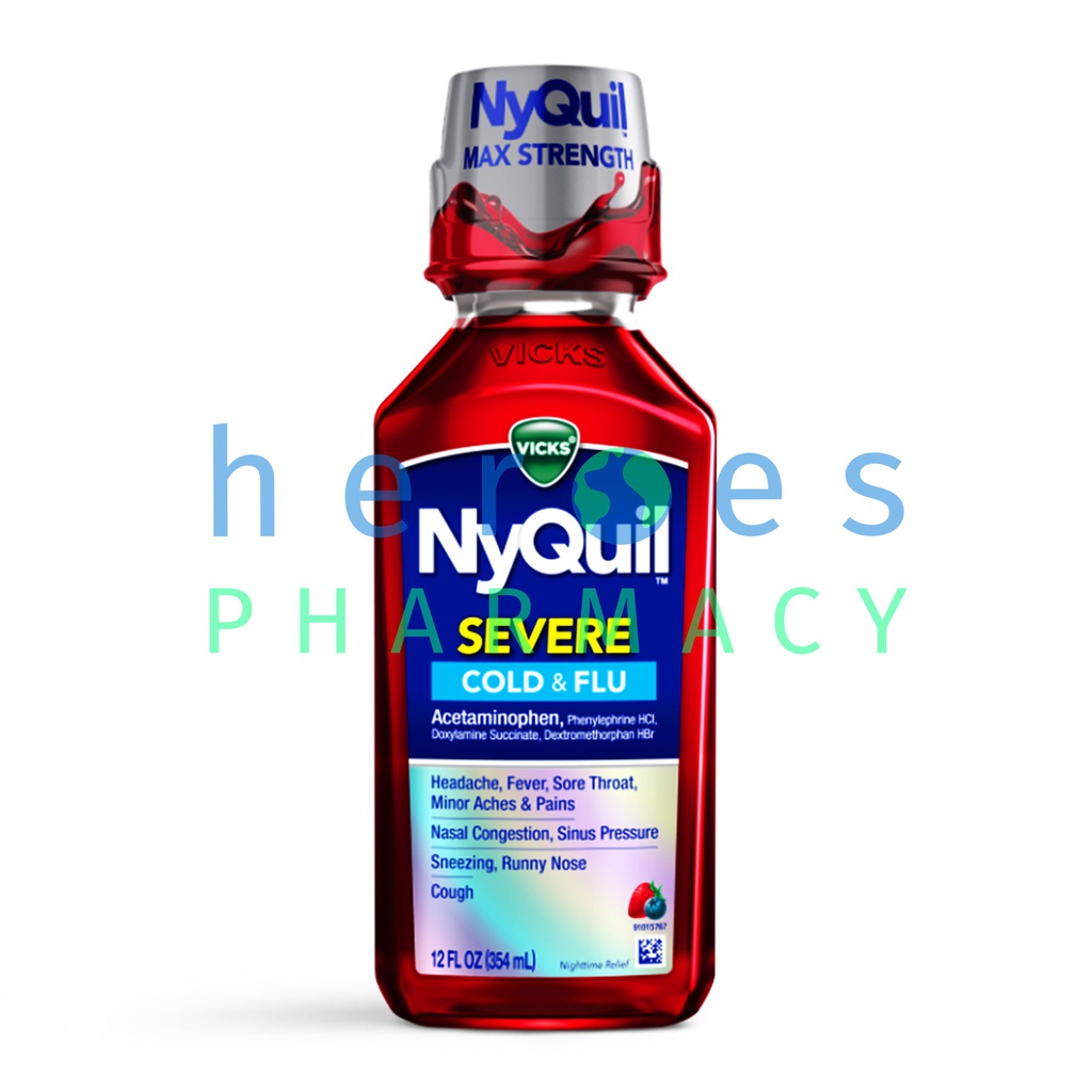 NYQUIL MAX STRENGTH LIQUID BERRY 12OZ