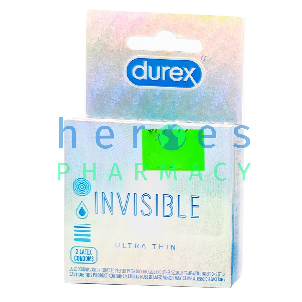 DUREX INVISIBLE CONDOMS 3PK