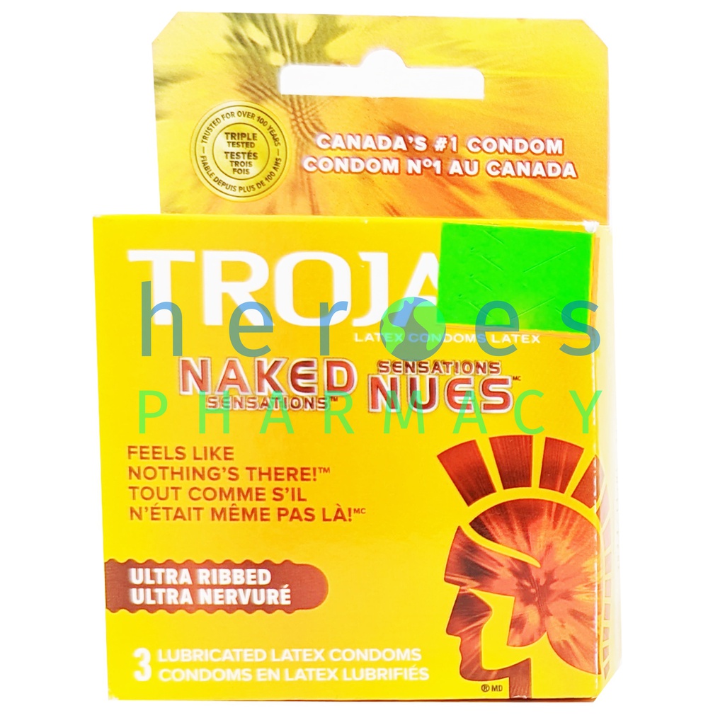 TROJAN NAKED SENSATIONS CONDOM 3PK