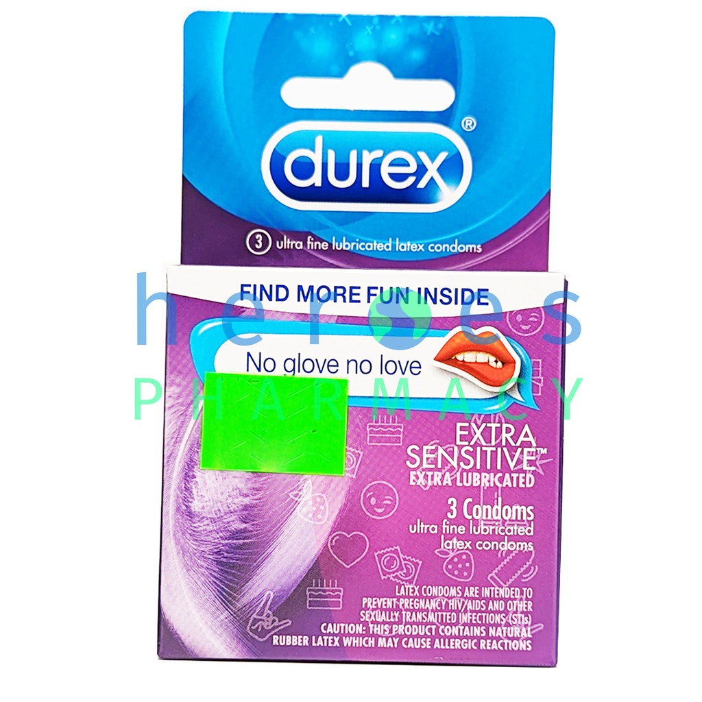 DUREX EXTRA SENSITIVE CONDOMS 3PK