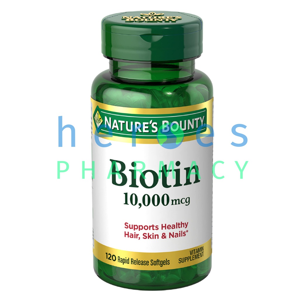 NATURES BOUNTY BIOTIN 10,000MCG 120S