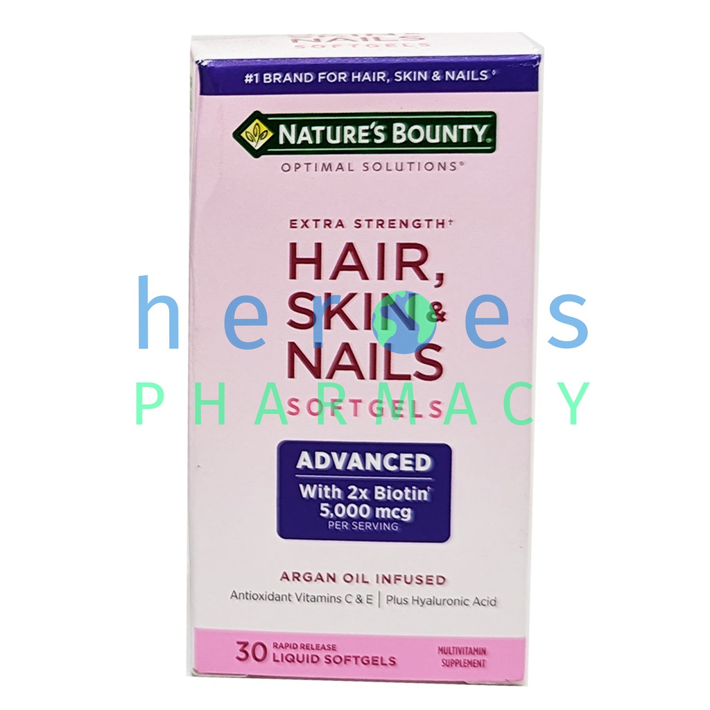 NATURES BOUNTY HAIR SKIN & NAILS ADVANCED SOFTGELS 30S