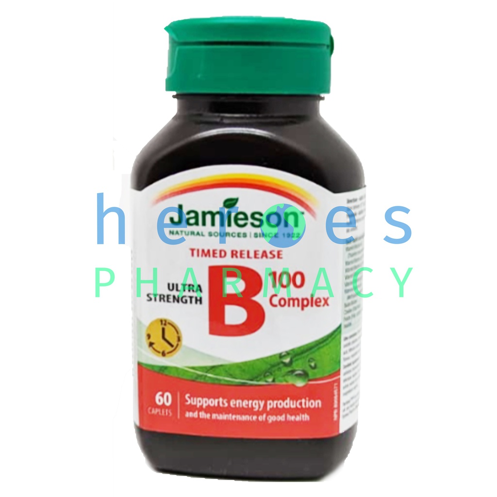 JAMIESON B COMPLEX 100MG TIME RELEASED 60S