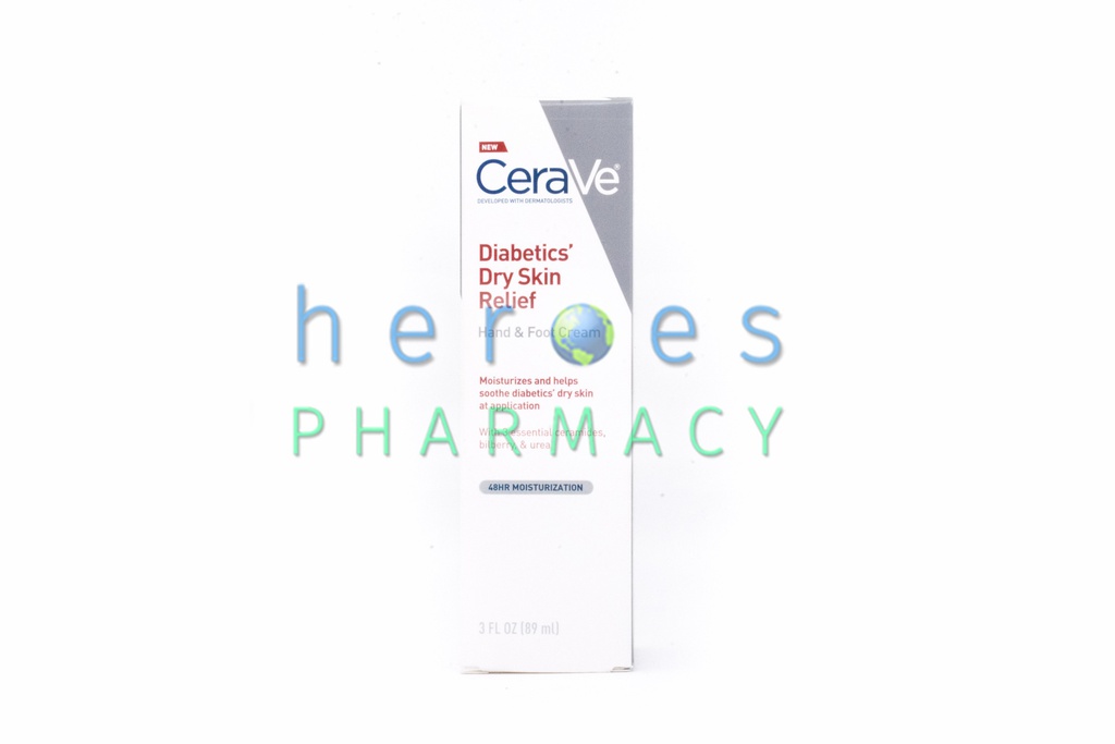 CeraVe - Diabetics' Dry Skin Relief Hand & Foot Cream 3oz