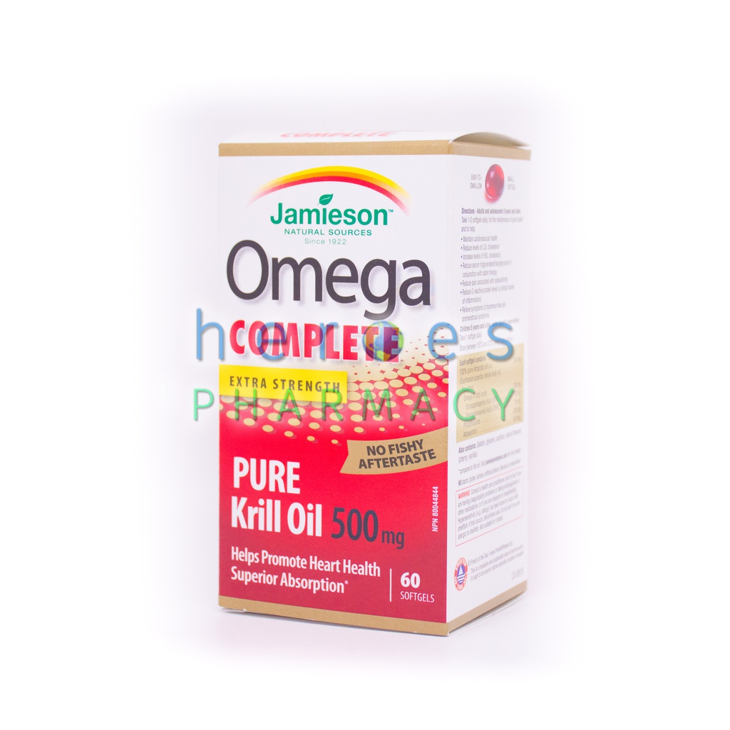 Jamieson - Omega Complete Pure Krill Oil 500mg 60 softgels