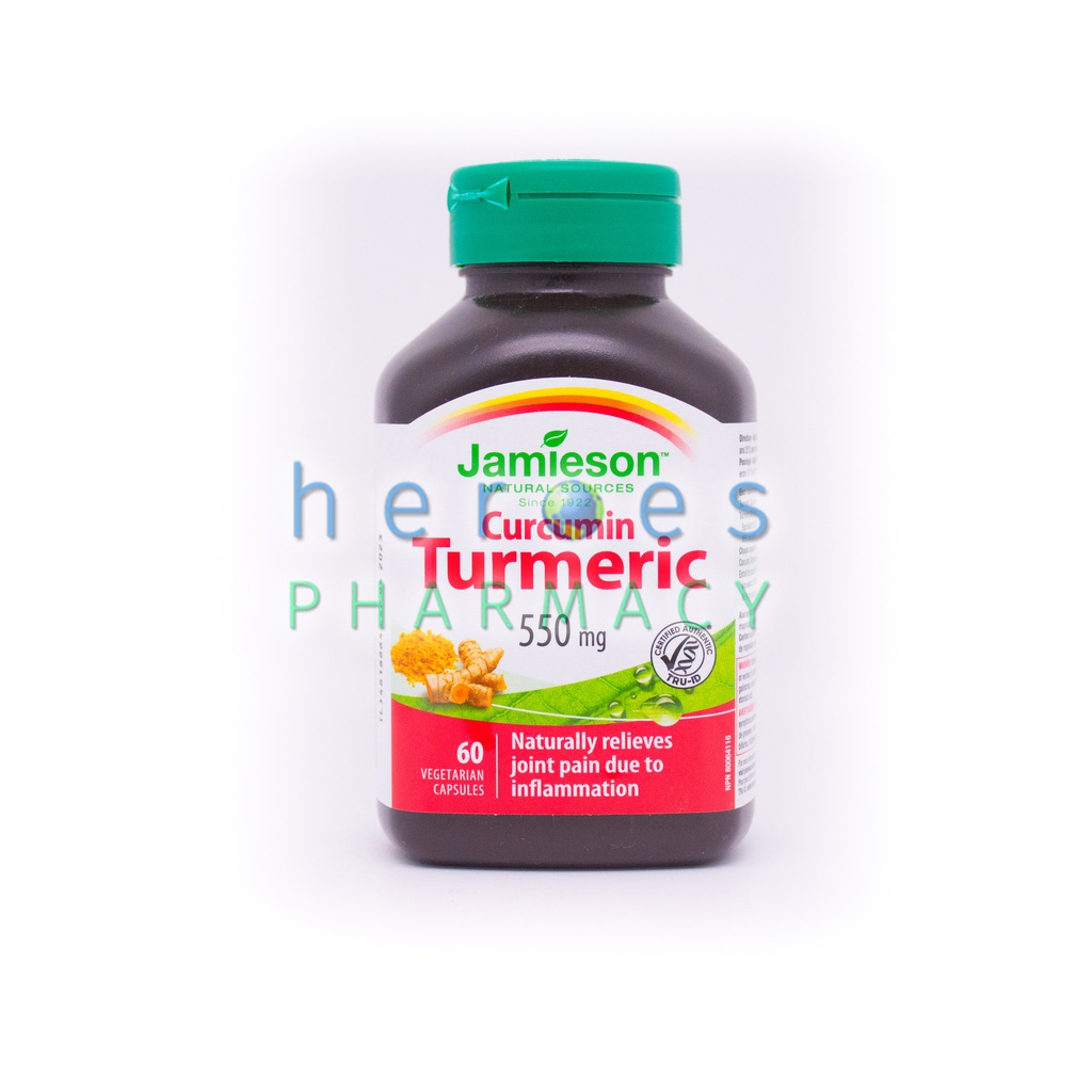 Jamieson - Curcumin Turmeric 550mg 60 vegetarian capsules