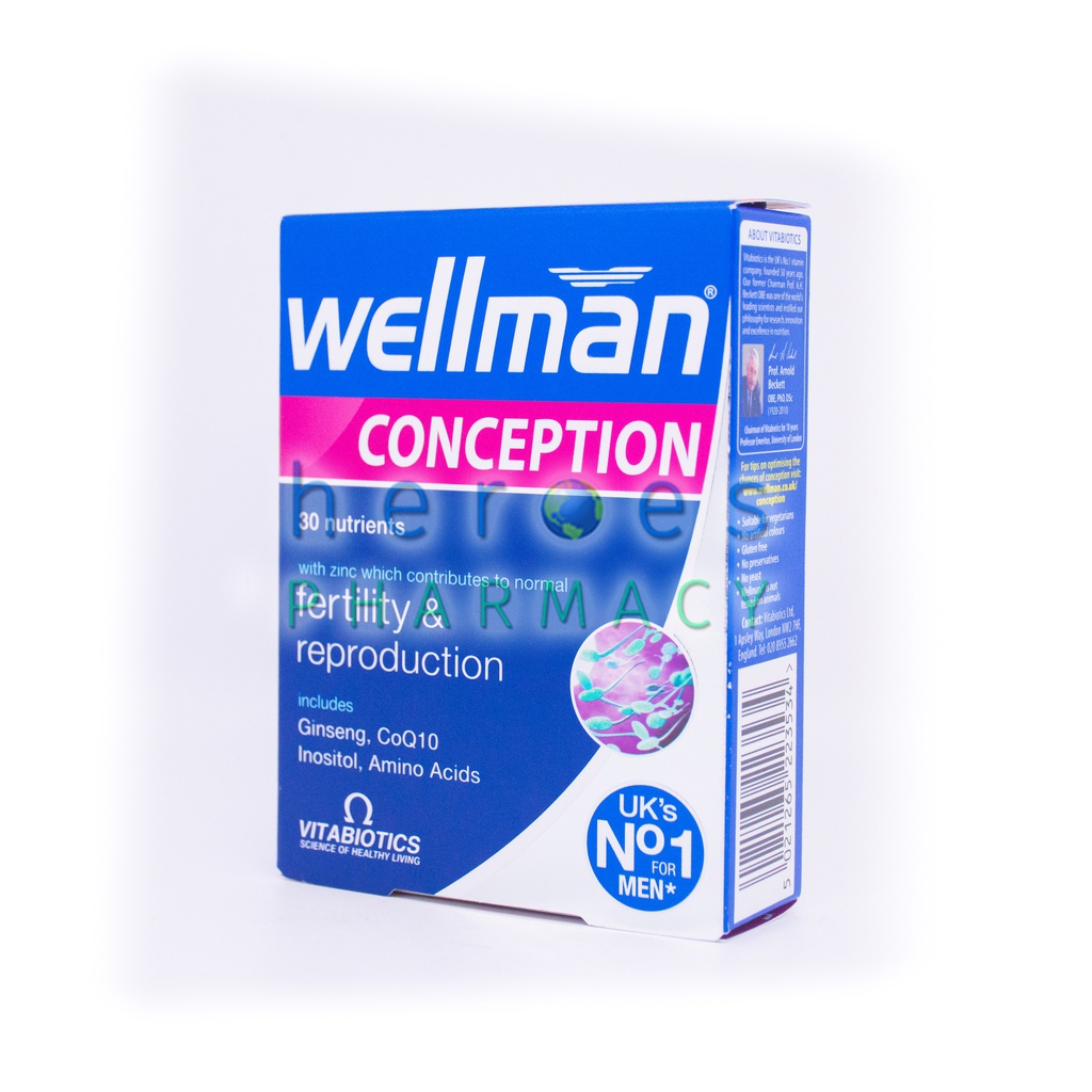 Vitabiotics - Wellman Conception 30 tablets