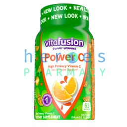 [9125] VITAFUSION POWER C GUMMIES 63S