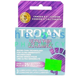 [1294] TROJAN ULTRA THIN CONDOMS 3PK