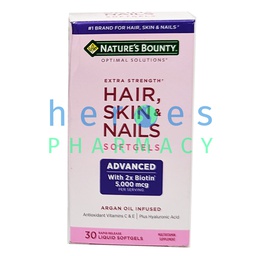 [9477] NATURES BOUNTY HAIR SKIN & NAILS ADVANCED SOFTGELS 30S