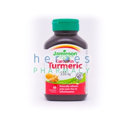 [3189] Jamieson - Curcumin Turmeric 550mg 60 vegetarian capsules